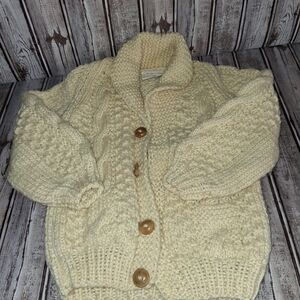 Cozy Knit Kids Sweater in Cream